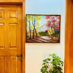 "Whispers of Autumn" – Handmade Landscape Oil Painting by Zirwa (2x2.5 ft)